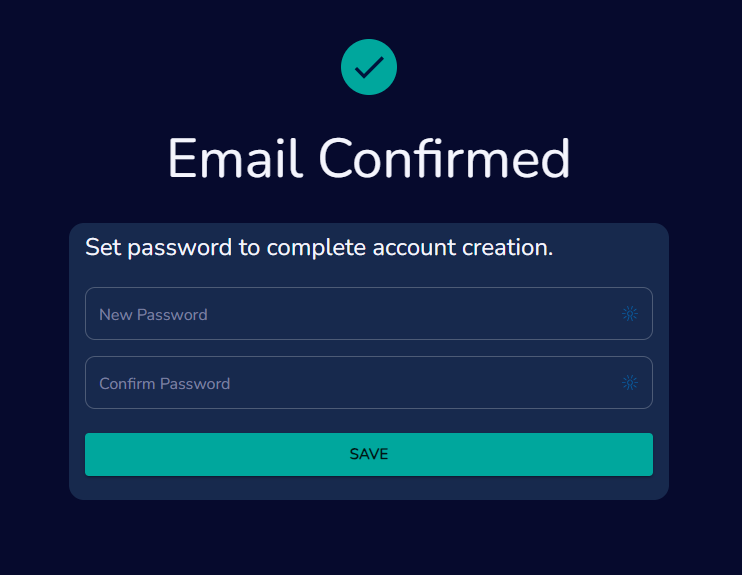 Create Account Password