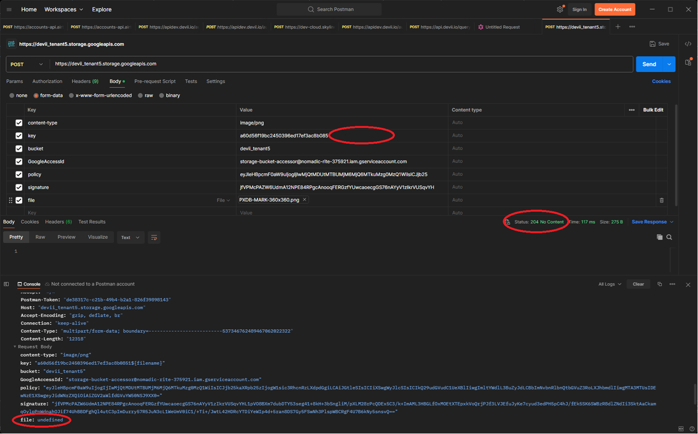 File Handling Postman