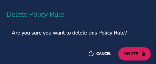 Policy Delete Button